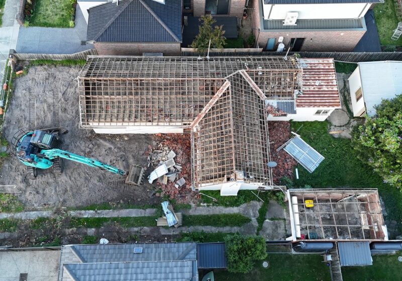 Brunswick brick home demolition