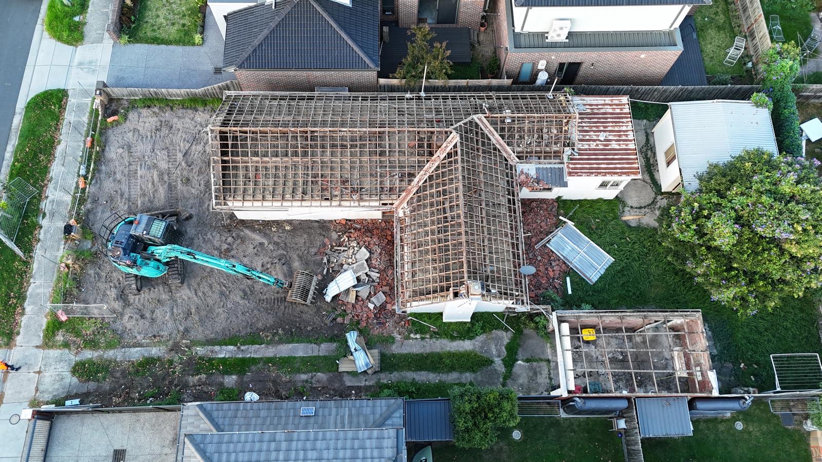 Residential demolition project example