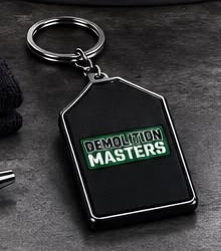 Demolition Masters metal keyring from the merch bundle