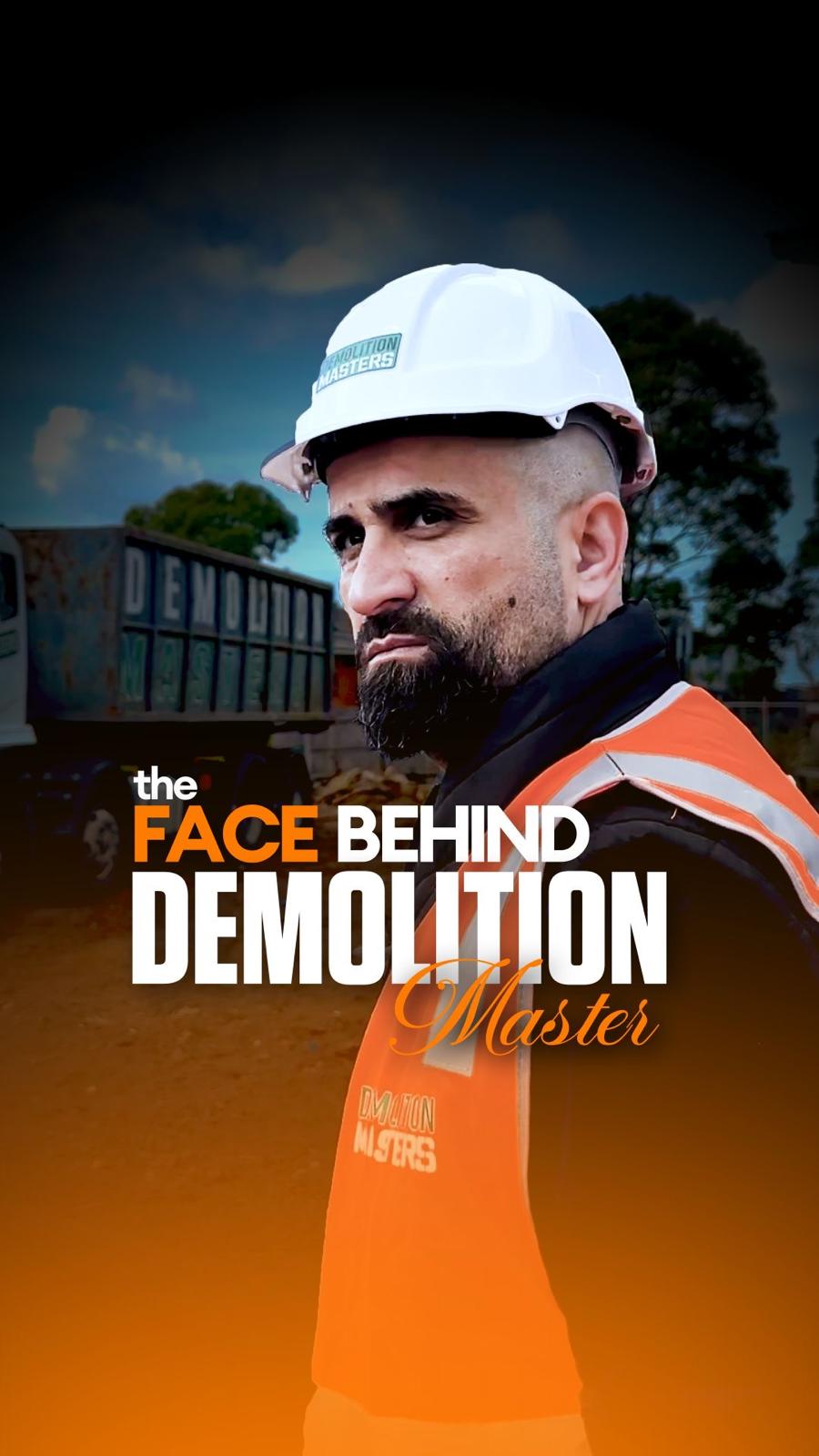 Jim, Founder and Director of Demolition Masters Melbourne, in branded hi-vis and hardhat on site
